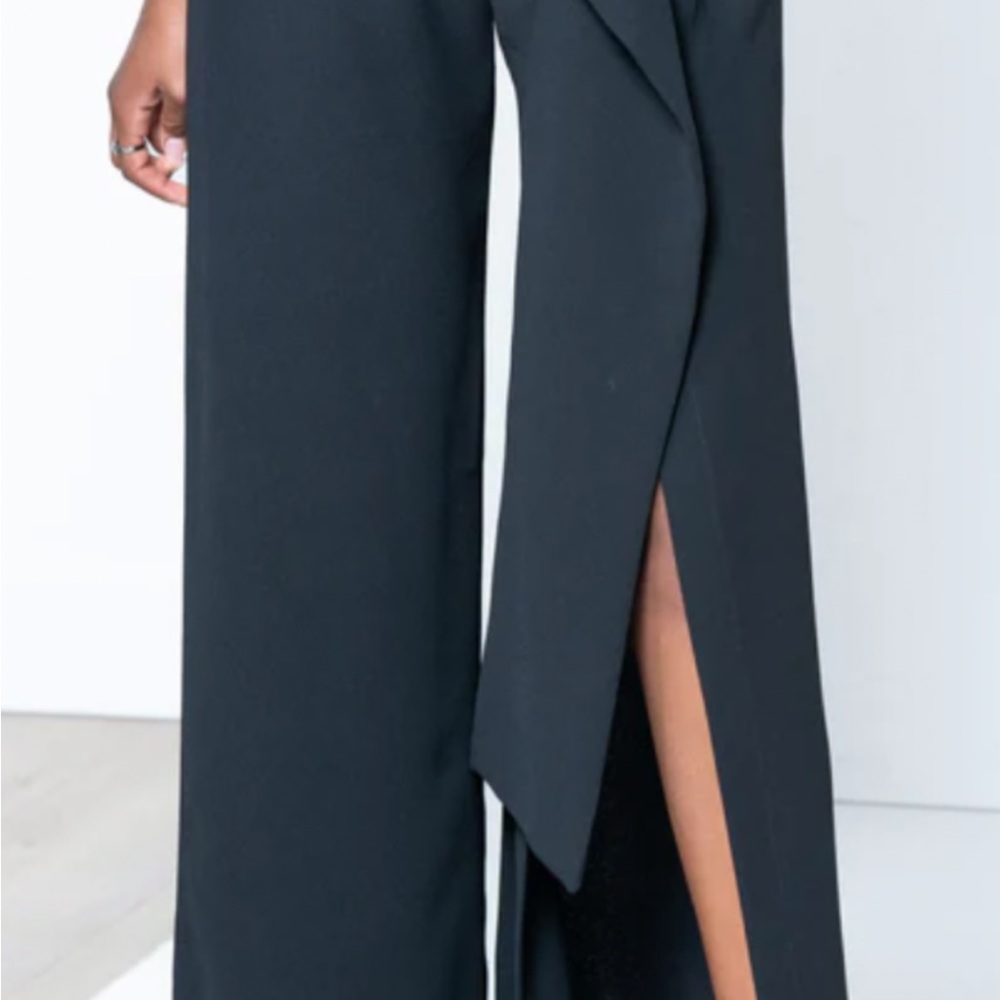 Chic Black Wide-Leg Pants
